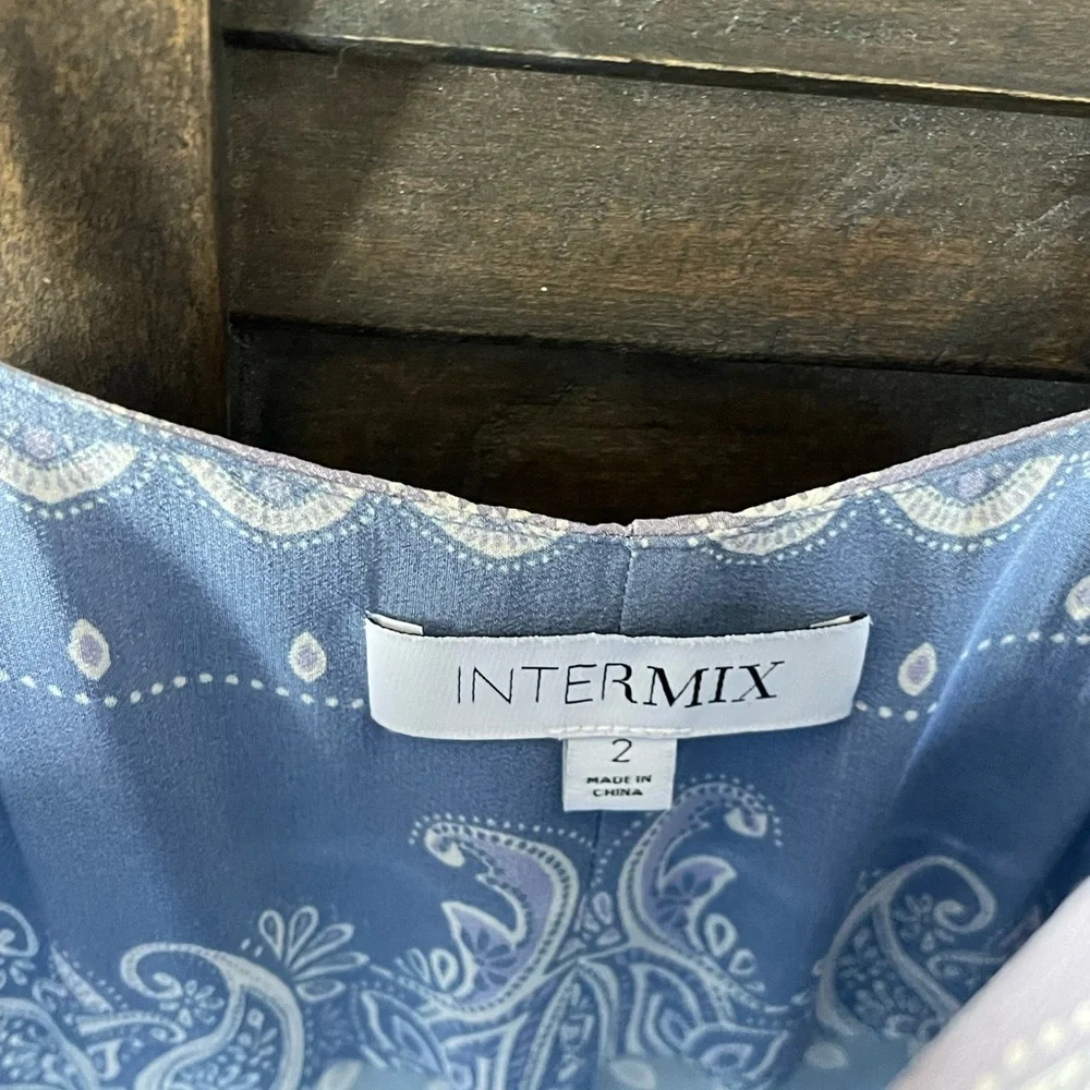 Intermix Spring Blue Dress - Picture 4 of 4